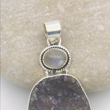 Druzy/Druse Pendant And Moonstone