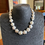 Biwa Pearl Flower Necklace
