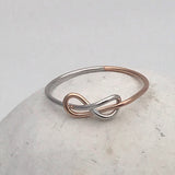Sterling Silver Unusual Infinity Ring