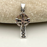 Silver Celtic Crossed Pendant