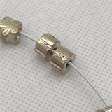 Sterling Silver European Large Hole Bead Pair