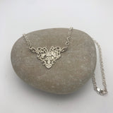 Sterling Silver French Imperial Filigree Necklace