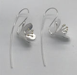 3D Flower Gold Stamen Earrings