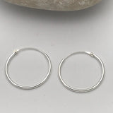 Simple Hoop Earrings 22 mm