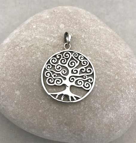 Tree of Life with Scrolls Pendant