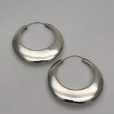 Stunning Crescent Moon Hoop Earrings 50mm