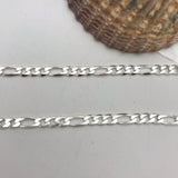 Sterling Silver Thick Figaro Chain Necklace