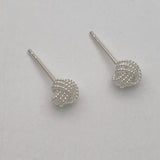 Dinky Double Etched Coil Earrings