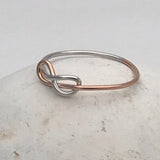 Sterling Silver Unusual Infinity Ring