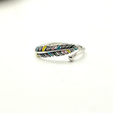Pastel Feather Ring