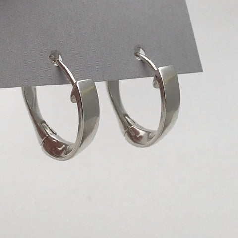 14K Gold Hoop Earrings Unusual Screw Backs Vintage  Ruby Lane