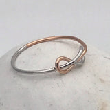 Sterling Silver Unusual Infinity Ring