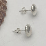Shiny Button Small Stud Earrings