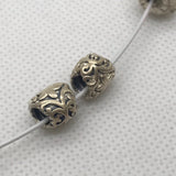 Sterling Silver European Large Hole Bead Pair