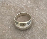 Sterling Silver Domed Plain Ring