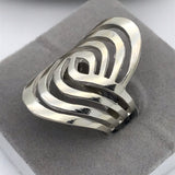 Chunky Six Band Swirl Ring