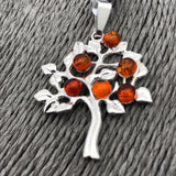 Amber Tree Pendant