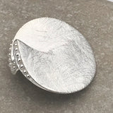 Brushed Silver Fold Pendant