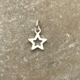 Open star charm