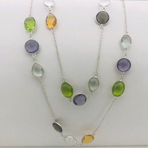 Quartz Station Necklace