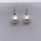 Freshwater Flat Back Baroque Pearl Earrings