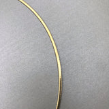Omega Domed Gold/Silver reversible 1mm Chain