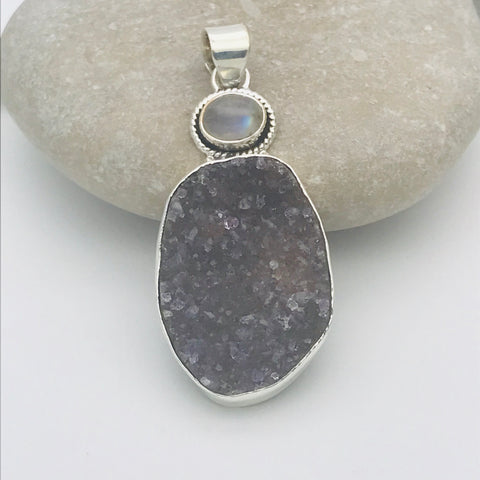 Druzy/Druse Pendant And Moonstone