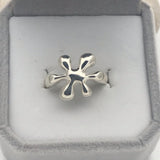 Sterling Silver Paint Splat Ring