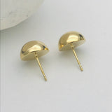 Large Domed Stud Earrings