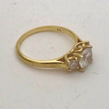 Gold dipped 7mm Diamond Ring