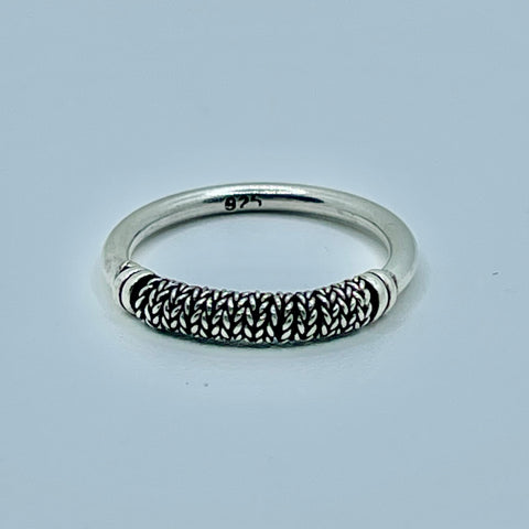 Karen Tribal Ring With Chain Mail Design