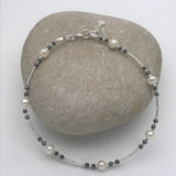 Hématite & Freshwater Pearl Bracelet