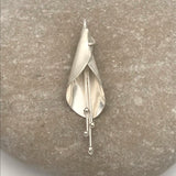 Sterling Silver Curled Leaf Pendant