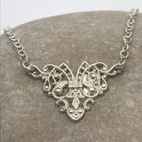Sterling Silver French Imperial Filigree Necklace