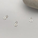 Sterling Silver Open Star cCharm