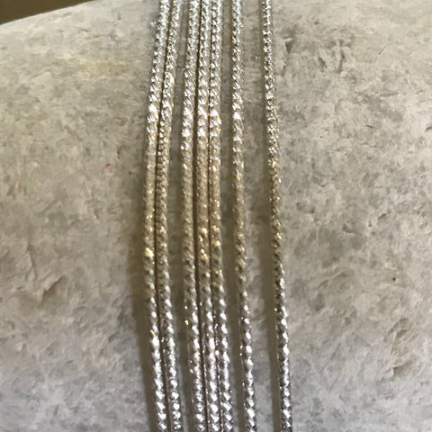Fine Rope Sparkly Chain 18”