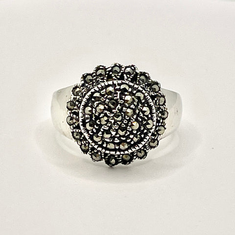 Marcasite Sunflower Ring