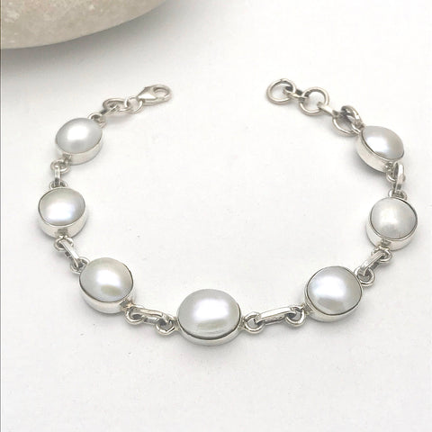 Semi Precious Pearl Bracelet