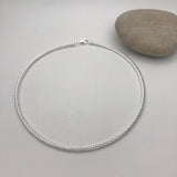 Twisted Sparkly Stiff Necklace