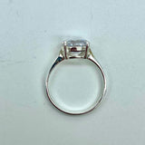 Round 8mm Solitaire Diamond Open Set Ring