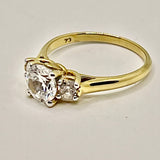 Gold dipped 7mm Diamond Ring