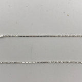 Sparkly Curb With Twist 1.1 mm Chain