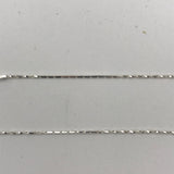 Sparkly Curb With Twist 1.1 mm Chain