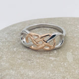 Triple Infinity With Rose Gold Ring