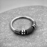 Karen Tribal Spirals Ring