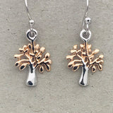 Dainty Tree of Life Drop Earrings