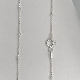 Sterling Silver Fancy Sparkle Balls Necklace 1 mm/1.9 mm