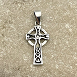 Silver Celtic Crossed Pendant