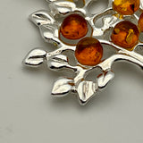 Amber Orange Tree Pendant