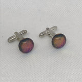 Cufflinks hand made glass